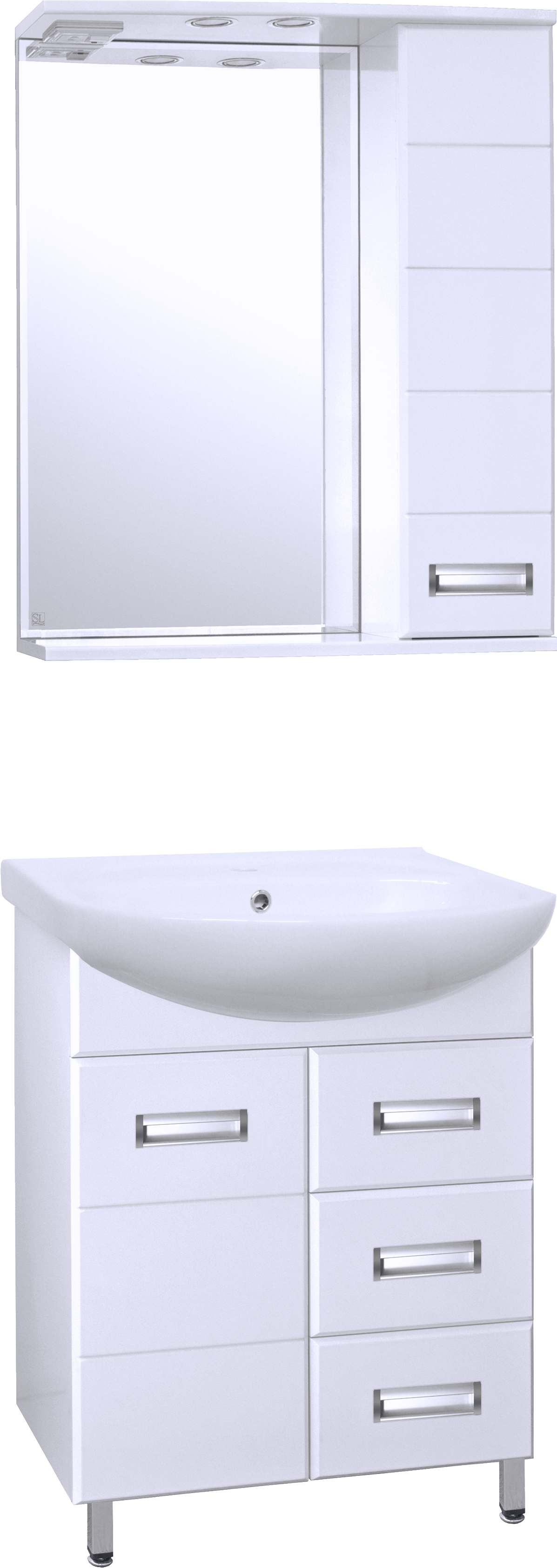 

Мебель для ванной комнаты Style Line Ирис 65 белая