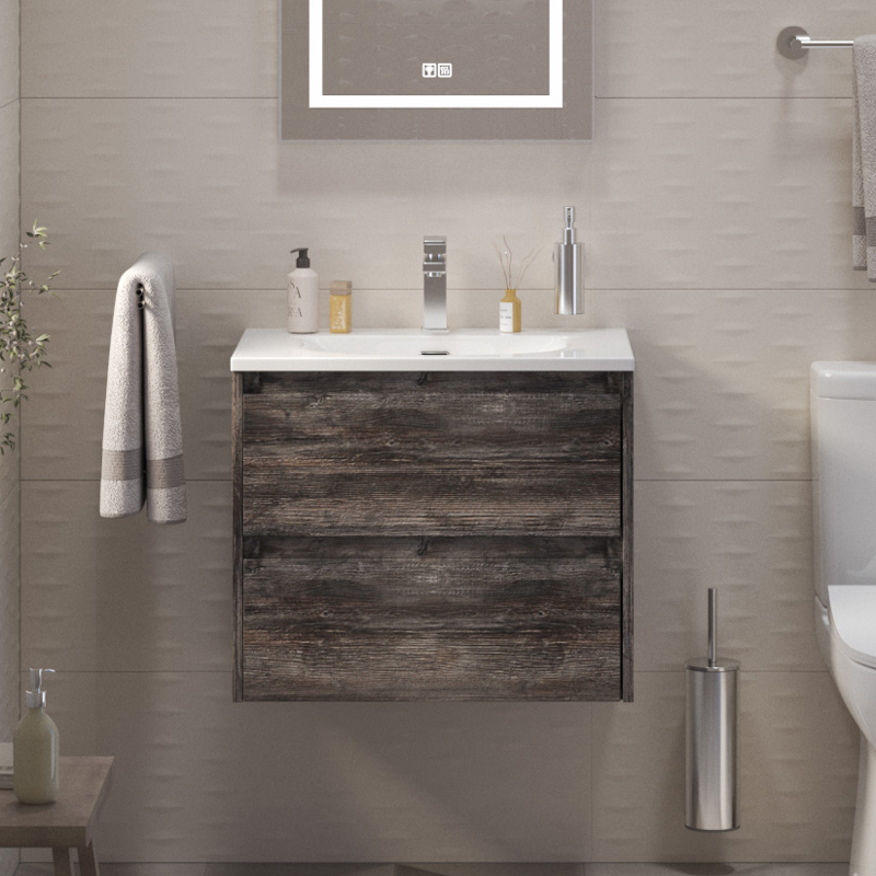 

Тумба с раковиной BelBagno Kraft 39 60 pino pasadena, раковина BB-8099-3-60