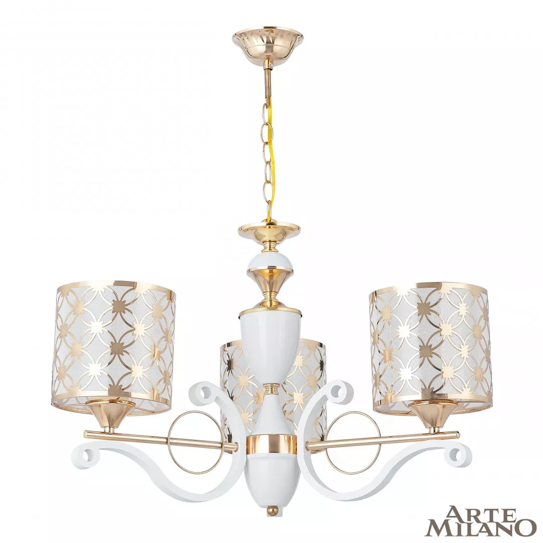 

Подвесная люстра Arte Milano Florentia-3097 303097/3 Wh/Gd