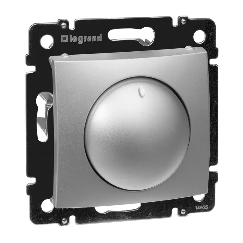

Диммер поворотный Legrand Valena 400W алюминий 770261