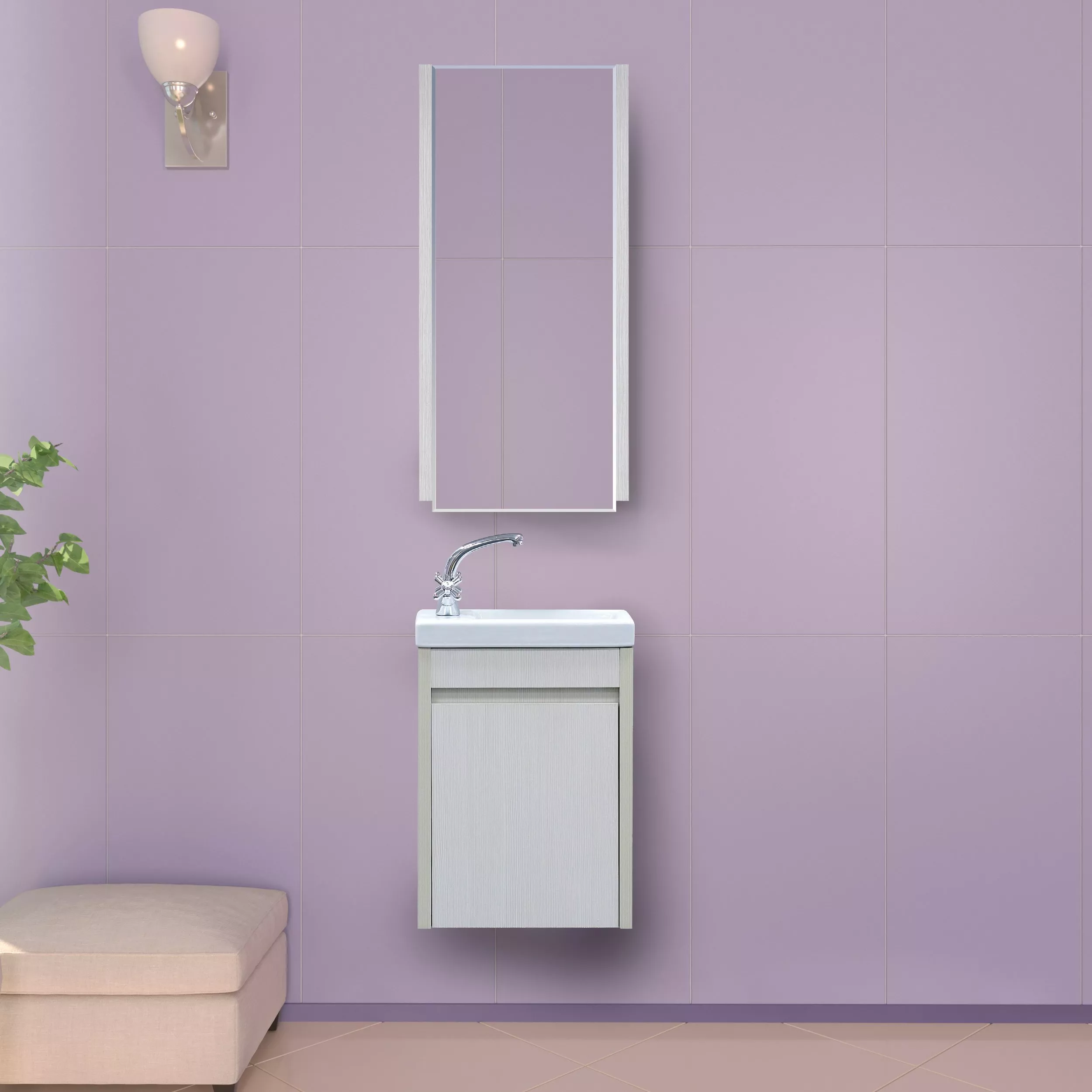 

Комплект мебели Misty Мини 40 белый глянцевый