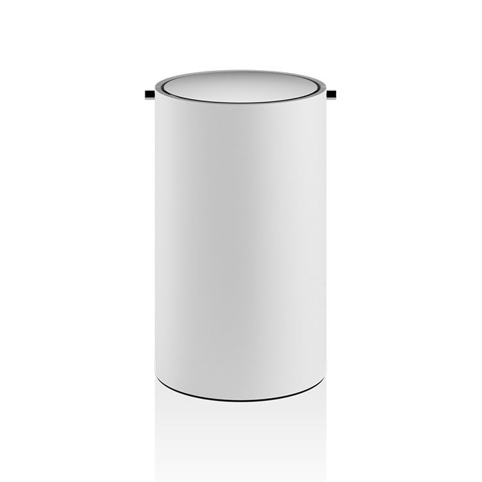 DECOR WALTHER STONE BEMD Корзина для мусора 185х300 мм с вращающейся крышкой цвет белый матовыйполированная нержавеющая сталь 50661₽