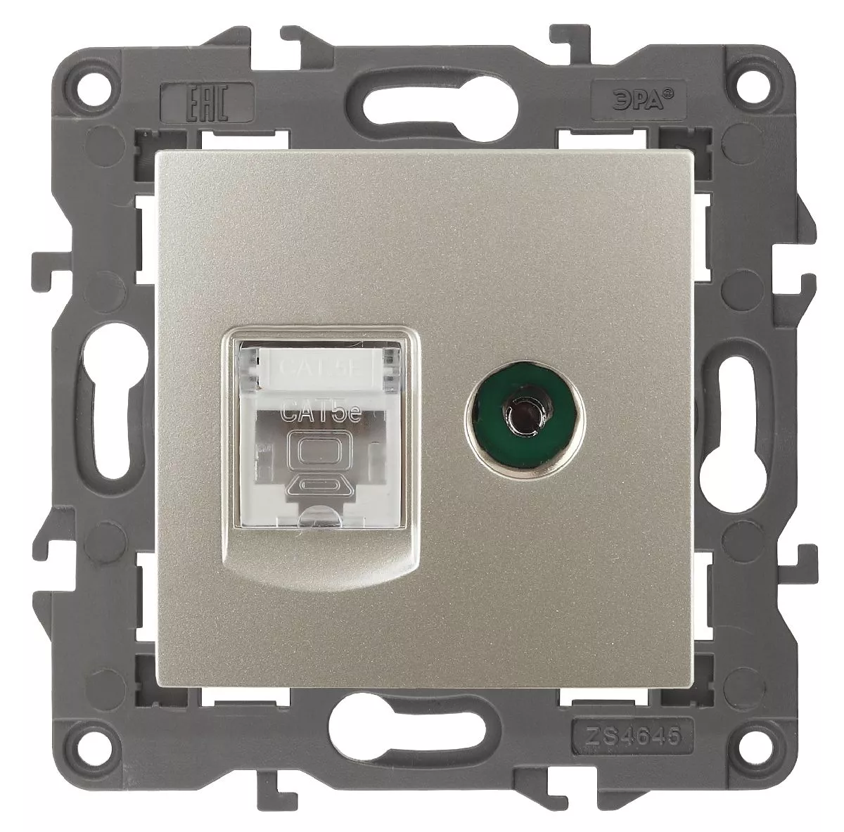 

Розетка RJ45+TV Эра 14-3110-04 Б0034317