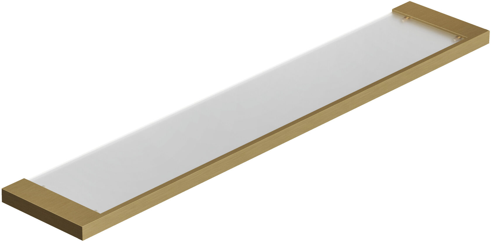 Полка под зеркало Kludi Vela C 31973N0 60 см стеклянная брашированное золото 12570₽