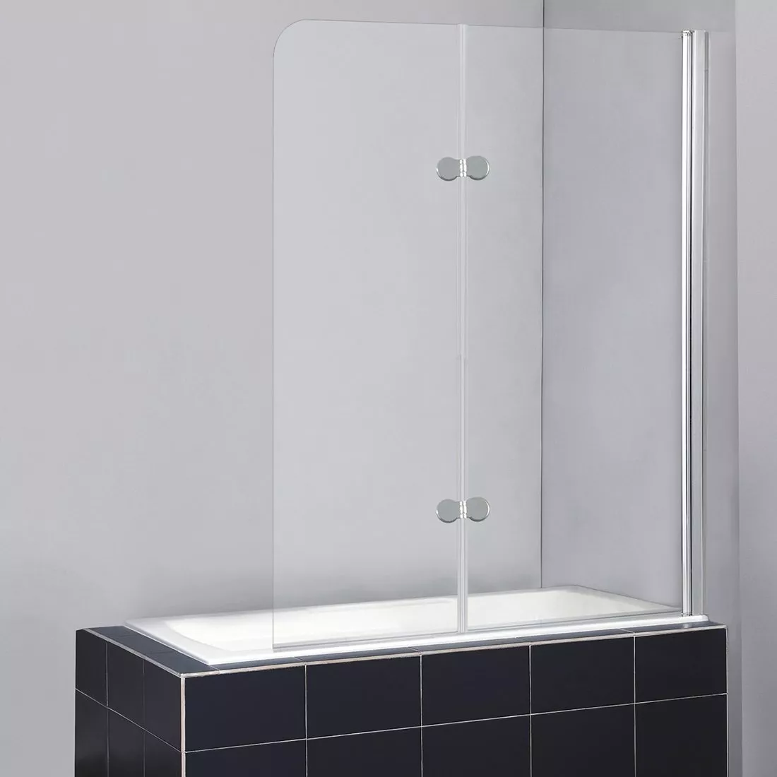 Шторка на ванну BelBagno Sela V 21 120/140 C Cr, цвет хром SELA-V-21-120/140-C-Cr SELA-V-21-120/140-C-Cr - фото 1