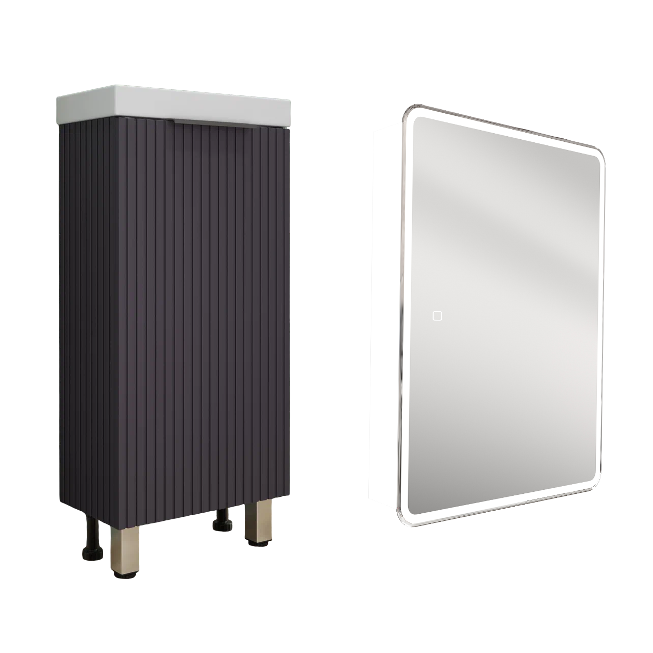 Мебель для ванной комнаты Style Line Соло 40 графит нубук 23750₽