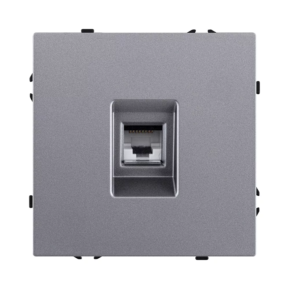 Розетка Ethernet RJ45 Cat.6, серый Kollinger Eclipse EC-017GY