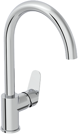 

Смеситель для кухни VitrA Flow Round A43407EXP хром