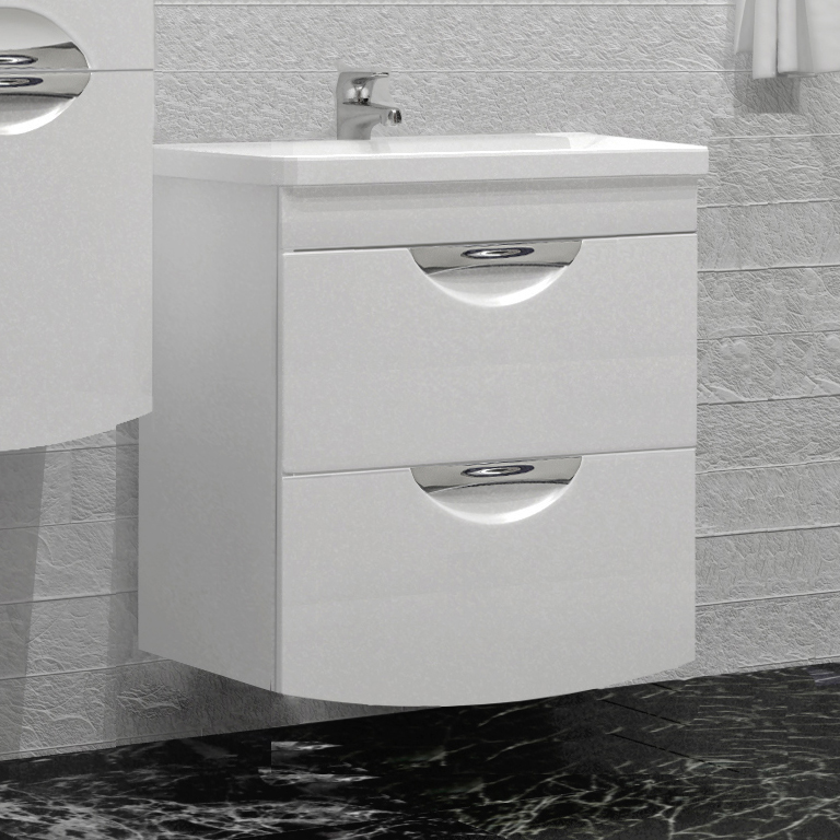 

Тумба с раковиной Style Line Жасмин-2 50 Люкс Plus, белая