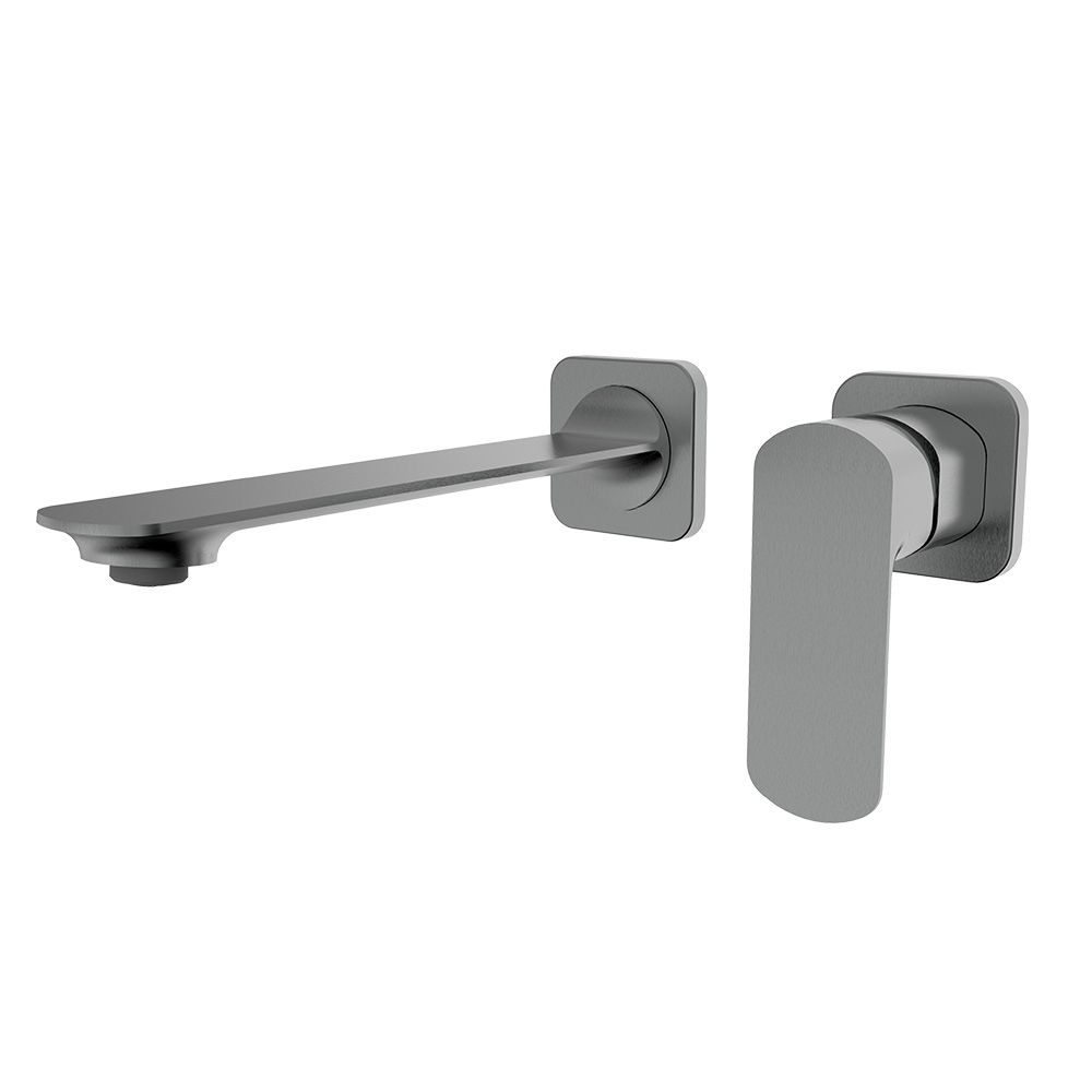 Смеситель для раковины на стену комплект металл Gun Metal AQUAme Asti AQM6315GM 15500₽