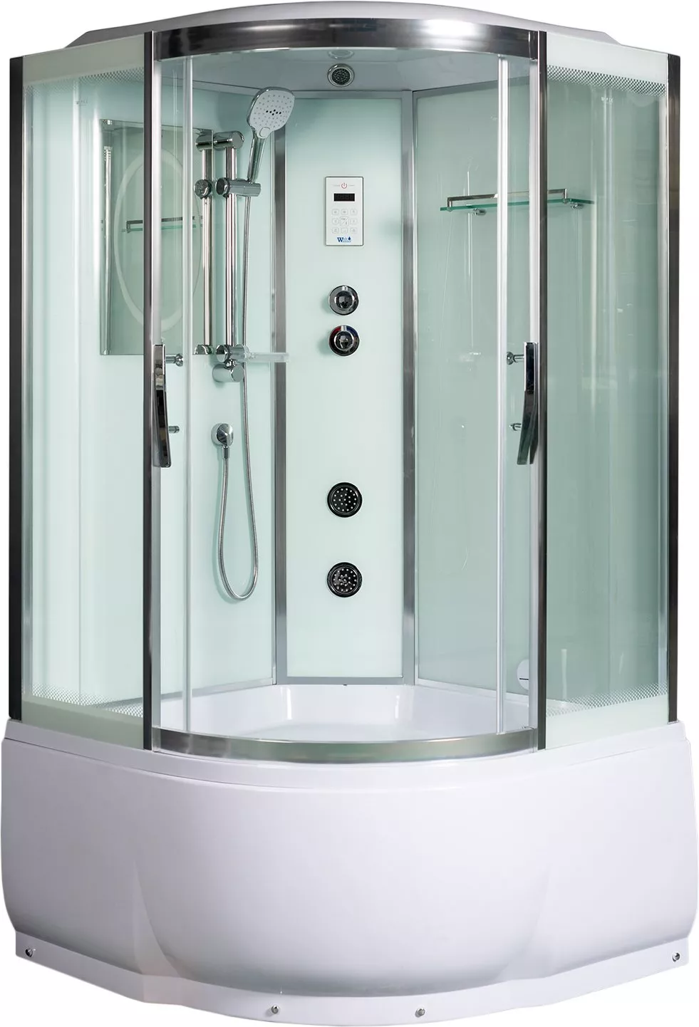 

Душевая кабина WeltWasser WW500 Emmer 11055 110x110 10000003288 профиль хром, стекло прозрачное