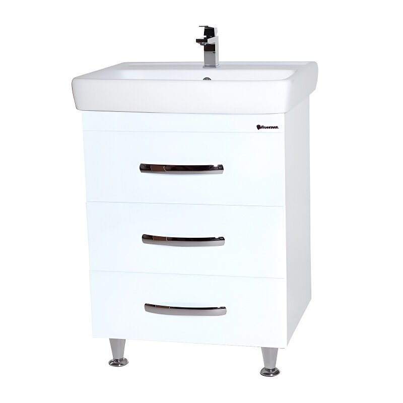 Рокко-60 тумба с 3 ящ. белая Н (ТИГОДА)