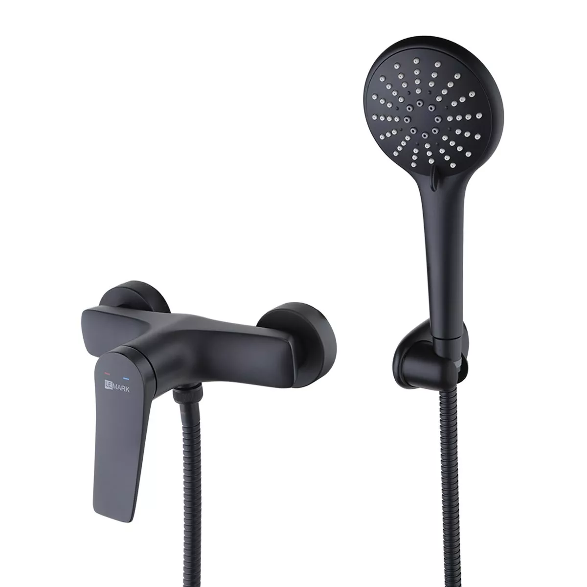 

Смеситель для душа Lemark Bronx LM3703BL черный матовый