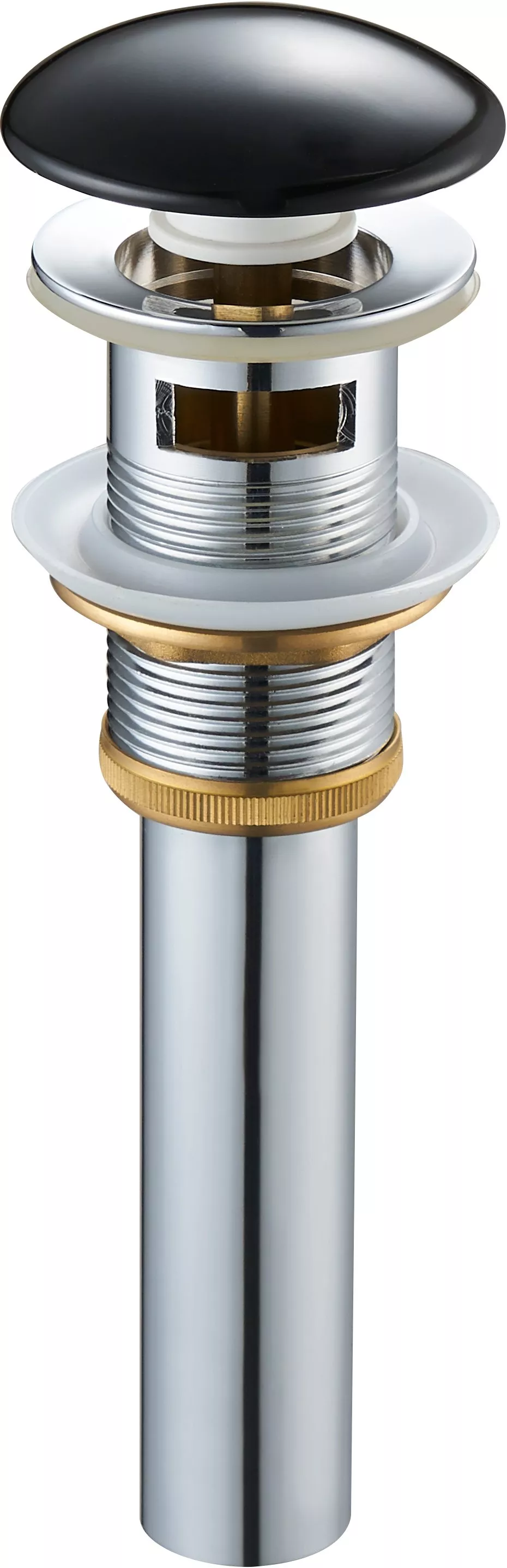 

Донный клапан для раковины SantiLine SL-103 с переливом, черный