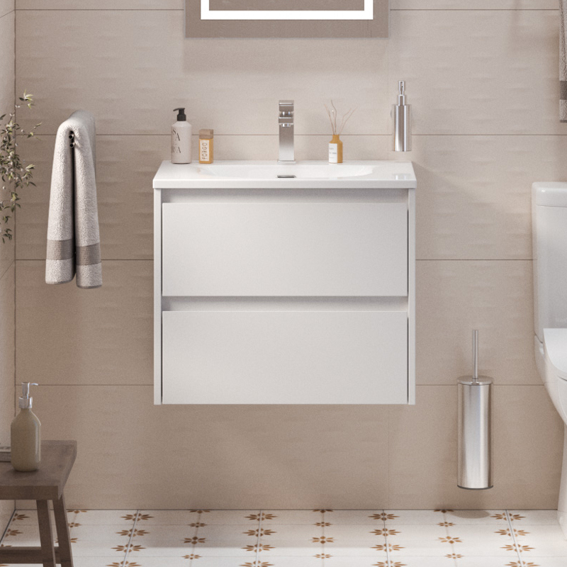 

Тумба с раковиной BelBagno Kraft 39 70 bianco opaco, раковина BB-8099-3-70