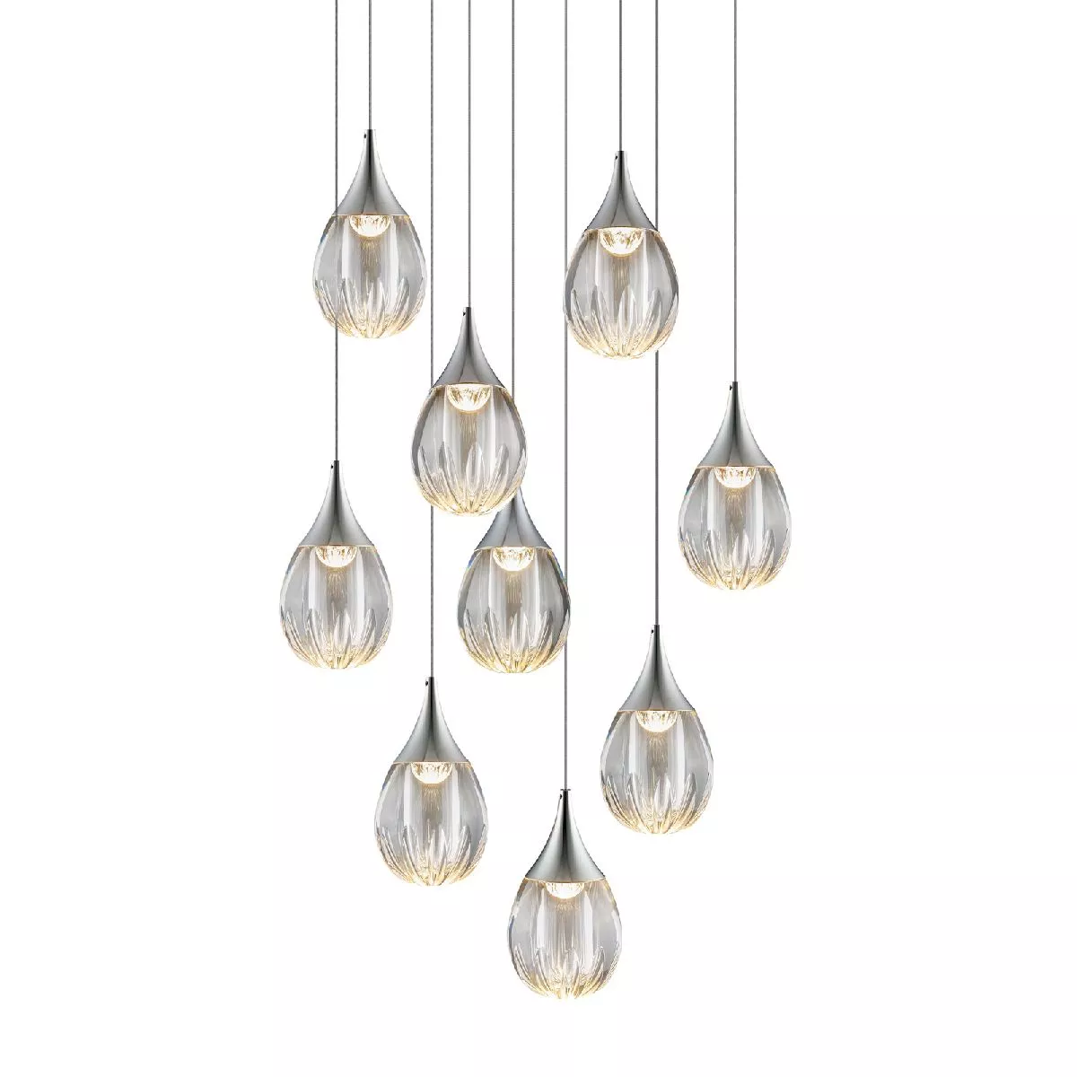 

Каскадная люстра Delight Collection Stilla MD24001004-9A chrome/clear