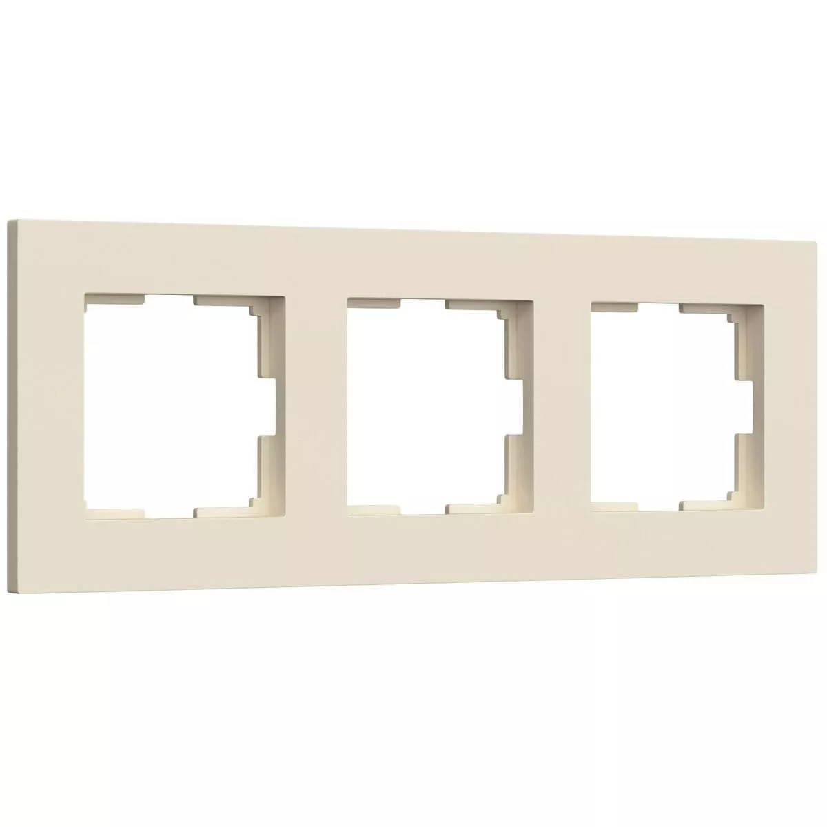 

Рамка на 3 поста Werkel Slab айвори матовый W0032962 4690389193446