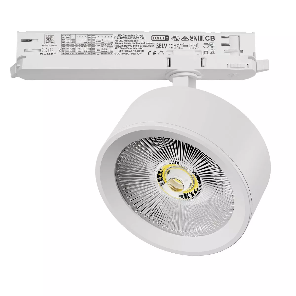 

Трековый трехфазный светильник Quattro LED с управлением DALI Lightstar Alta Pro A5646DALI