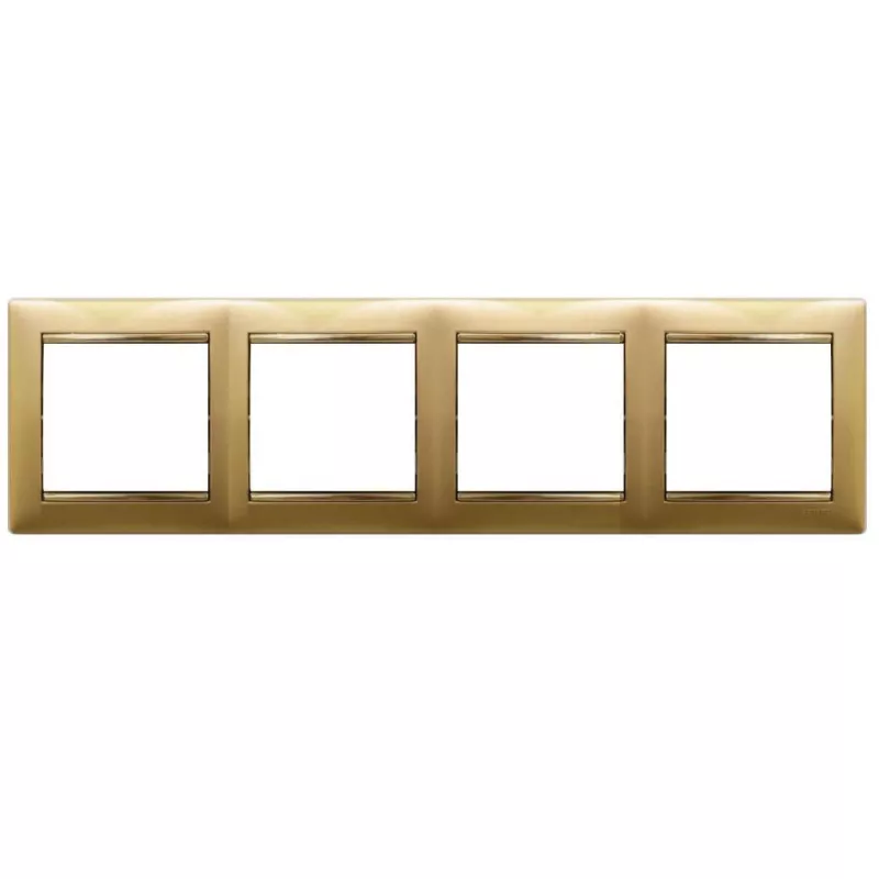 

Рамка 4-постовая Legrand Valena матовое золото 770304