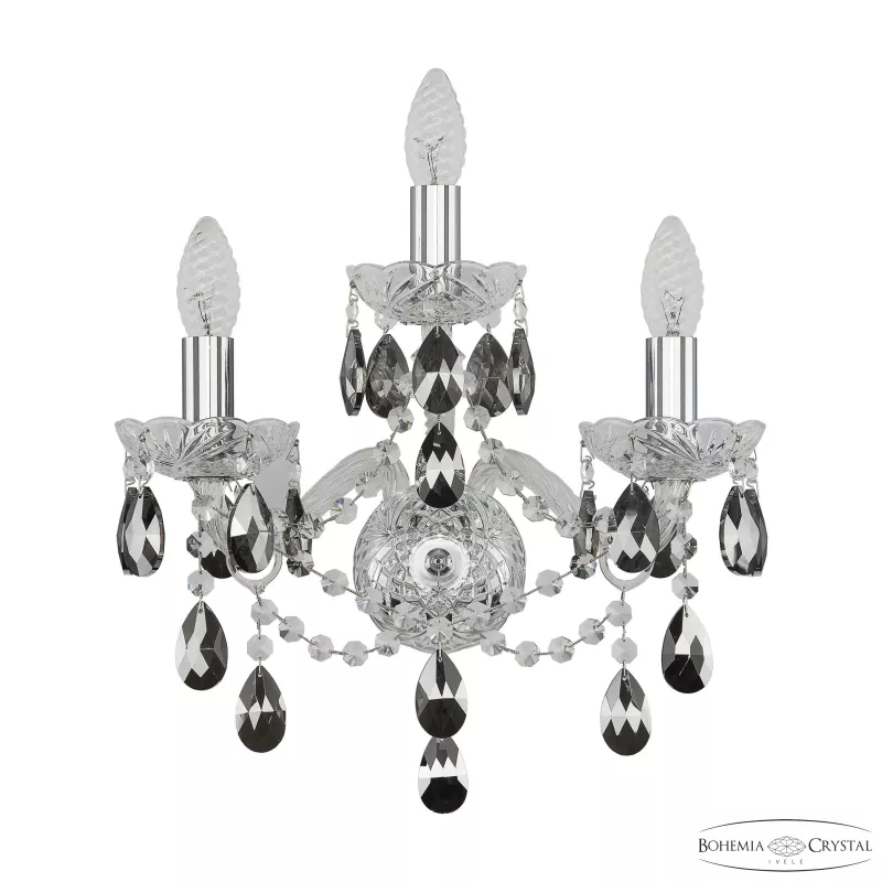

Бра Bohemia Ivele Crystal 1415B/2+1/165 Ni K781