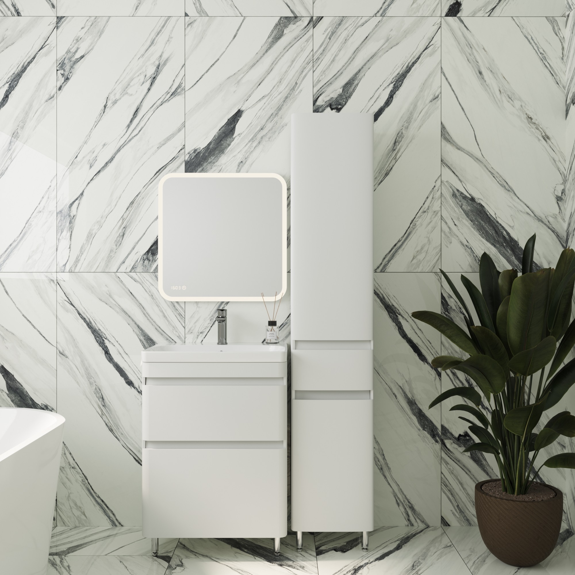 

Мебель для ванной комнаты Style Line Атлантика 60 Люкс Plus, напольная, антискрейч