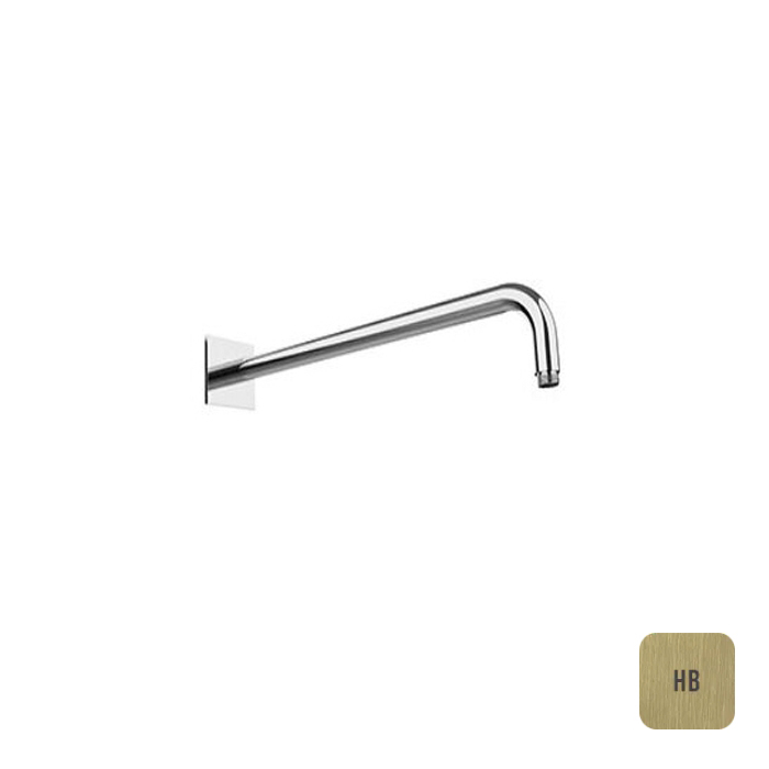 ALMAR Держатель настенный для верхнего душа 420 мм, квадратный отражатель, латунь, PVD цвет латунь брашированная