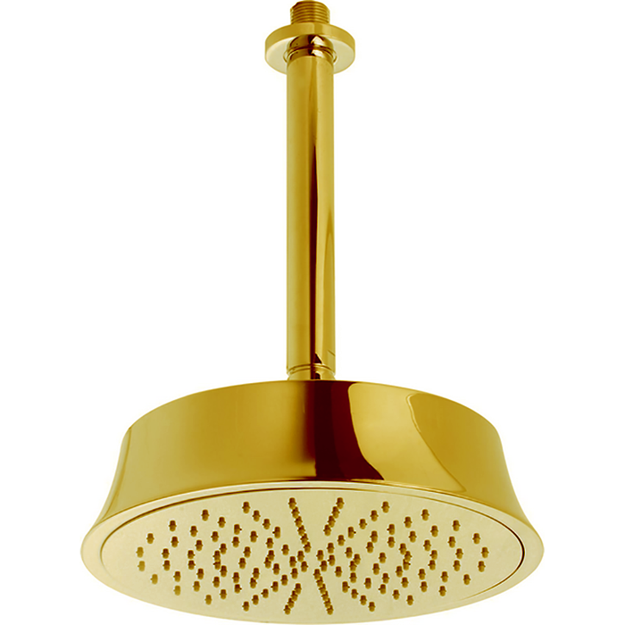 

CISAL Shower Верхний душ D220 мм с потолочным держателем L270 мм, цвет золото