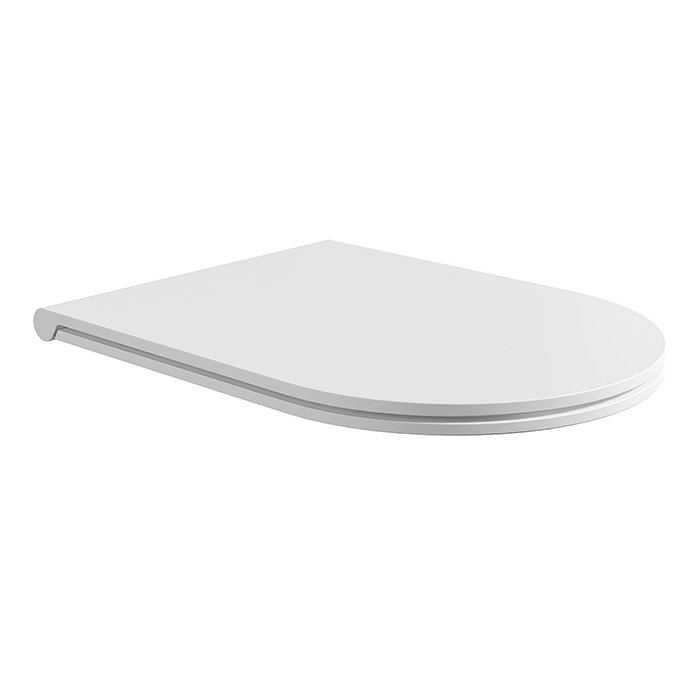 

Alice Сиденье с крышкой для унитаза HIDE Round, тонкое, с микролифтом, белый матовый, крепления хром