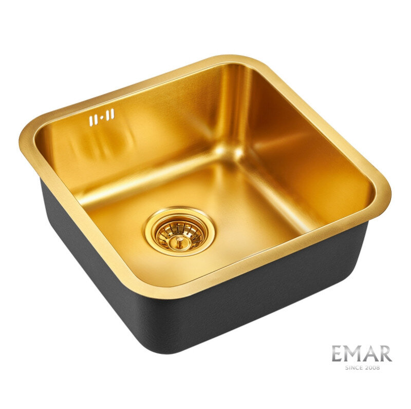 Мойка для кухни EMAR PVD Nano 127A (EMB-127A PVD Nano Golden) golden