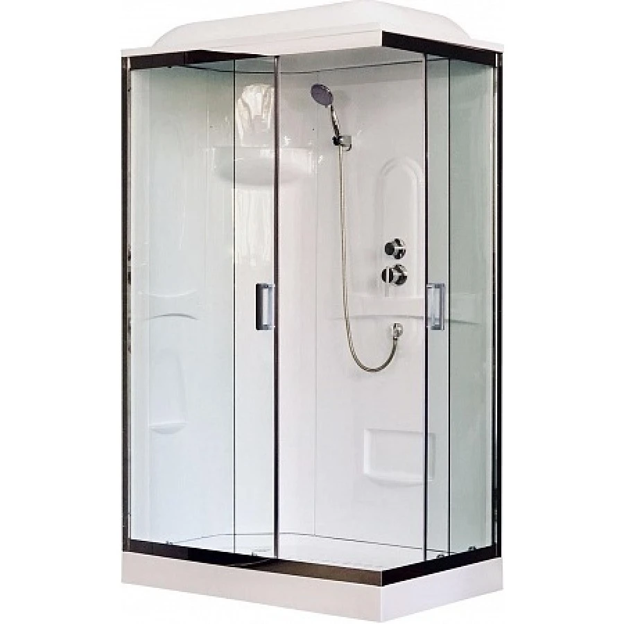 Прямоугольные душевые кабины Душевая кабина Royal Bath HP 120х80 L профиль хром стекло прозрачное