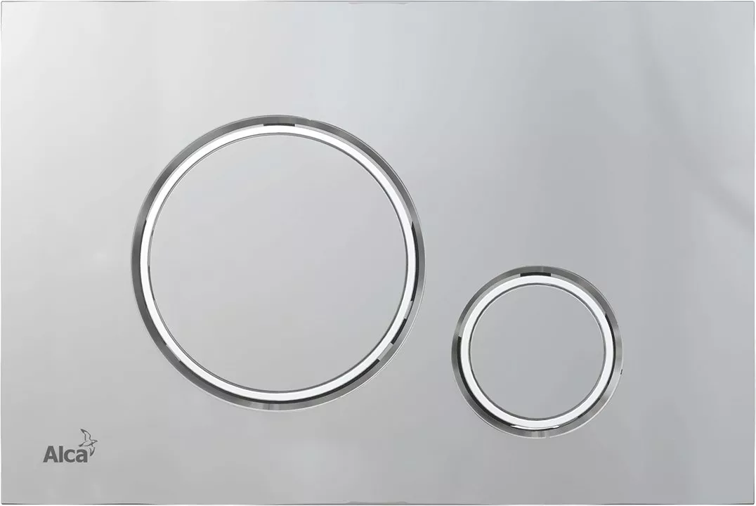 

Кнопка смыва AlcaPlast THIN M772 хром матовый / хром глянцевый