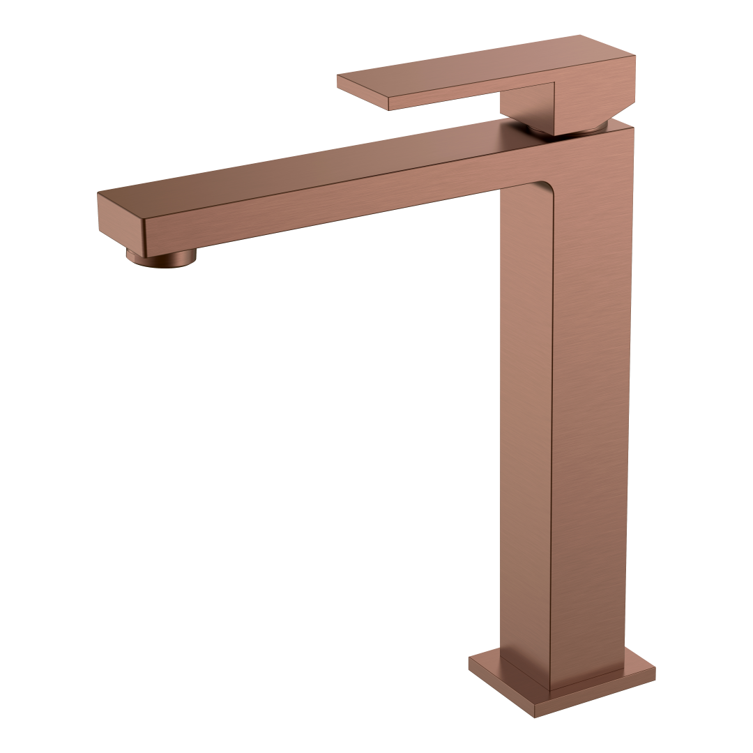 

Смеситель для раковины Boheme Qubic 472-BRB brushed bronze