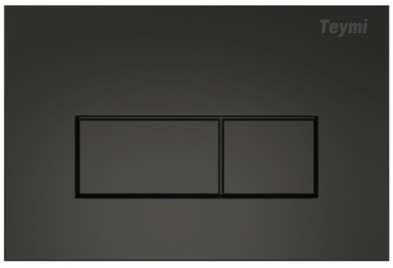 

Кнопка смыва Teymi Helmi T70203BM черный матовый