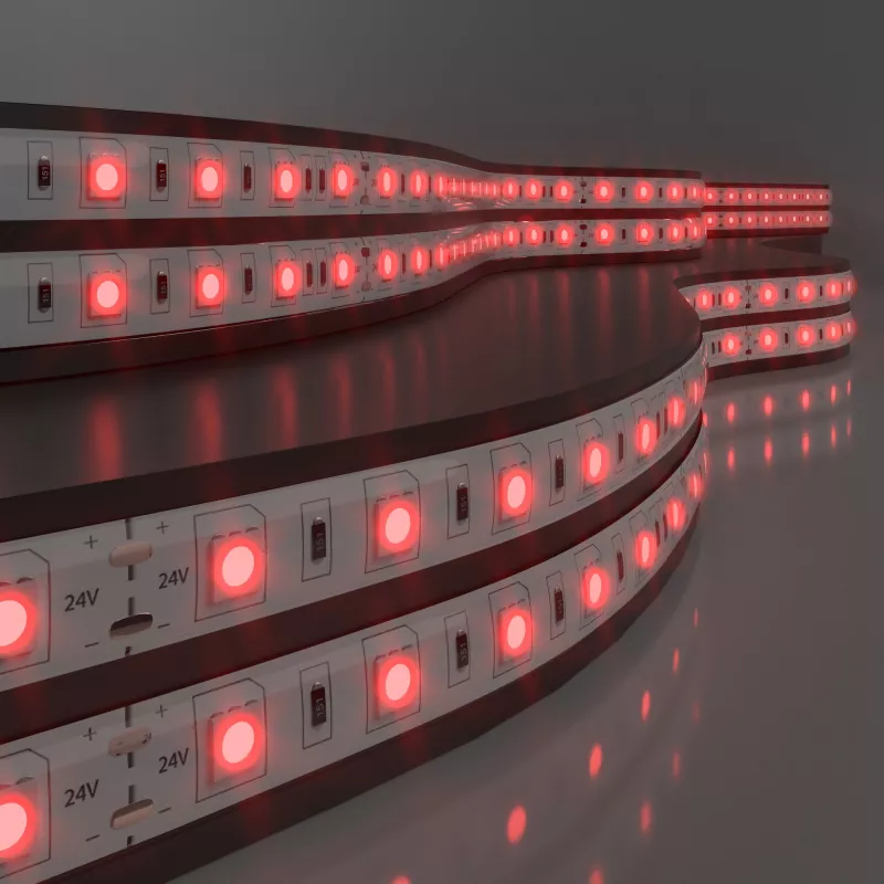 Светодиодная лента Elektrostandard 24V 14,4W 60Led 5050 IP65 красный, 5м 4690389167775