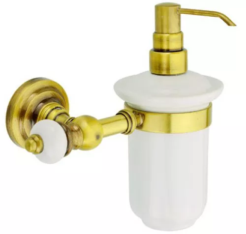 

Дозатор для жидкого мыла Aksy Bagno Fantasia Antique (8414 A), Бронза;белый