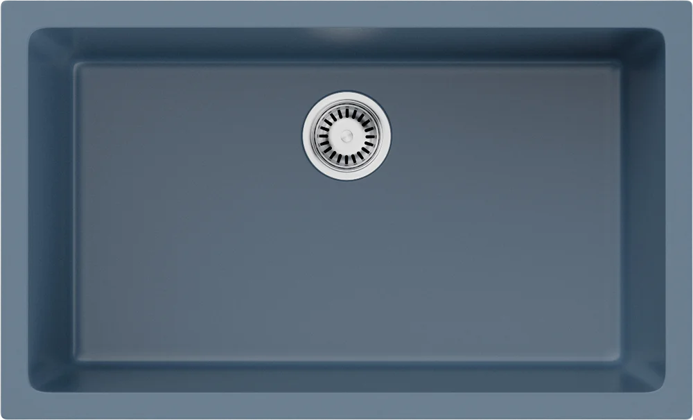 

Мойка кухонная Omoikiri Okinoshima Natceramic 76х46 голубой матовый, smoky blue