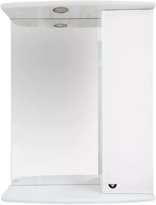 Зеркало-шкаф Misty Астра 50 с подсветкой, белый R, размер 50 Э-Аст04050-01СвП - фото 1