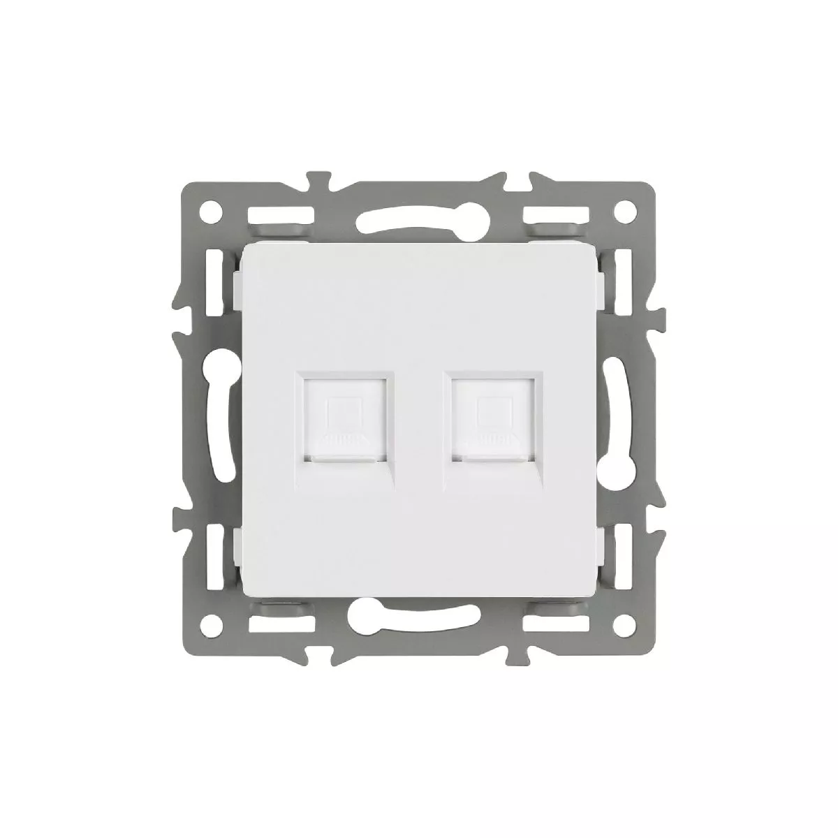 

Механизм компьютерной розетки двойной Arlight SCT-MPC2-PL-WH (RJ-45, CAT6) 045336