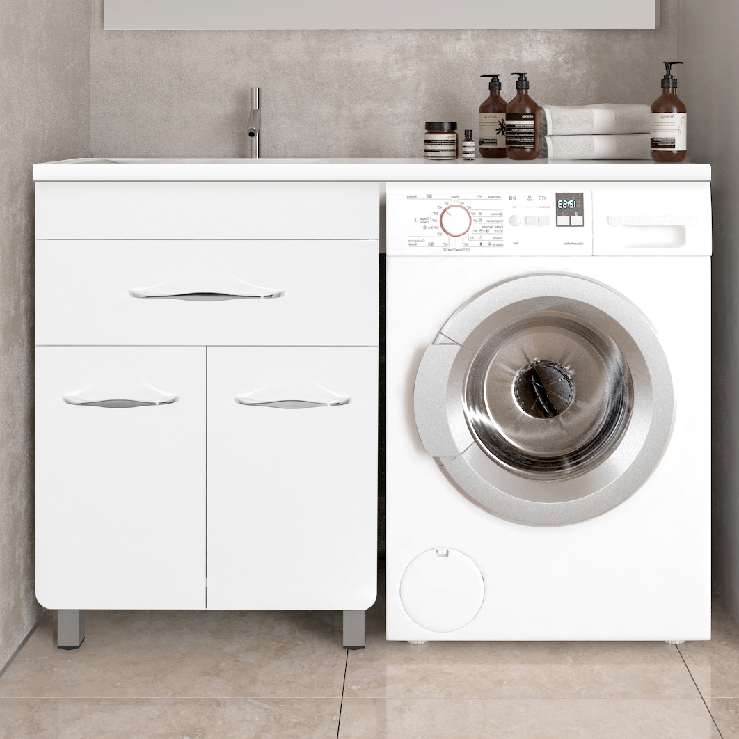 

Тумба с раковиной Style Line Валеро Люкс Plus, белая L