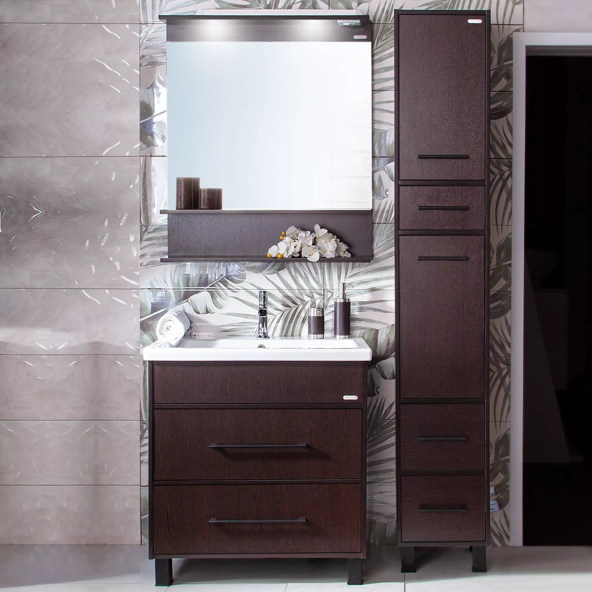 

Мебель для ванной Бриклаер Чили 80 венге С