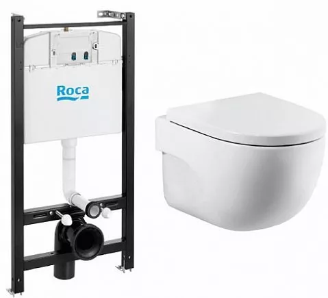 

Комплект Roca Meridian Rimless без клавиши смыва