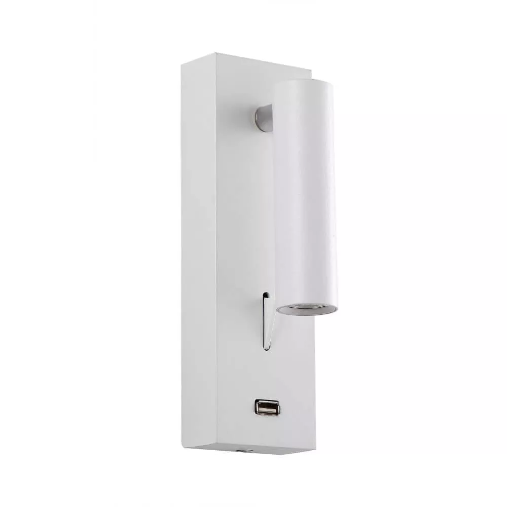 Настенные светильники  Santehnika Room Настенный светильник Crystal Lux CLT 210W USB WH