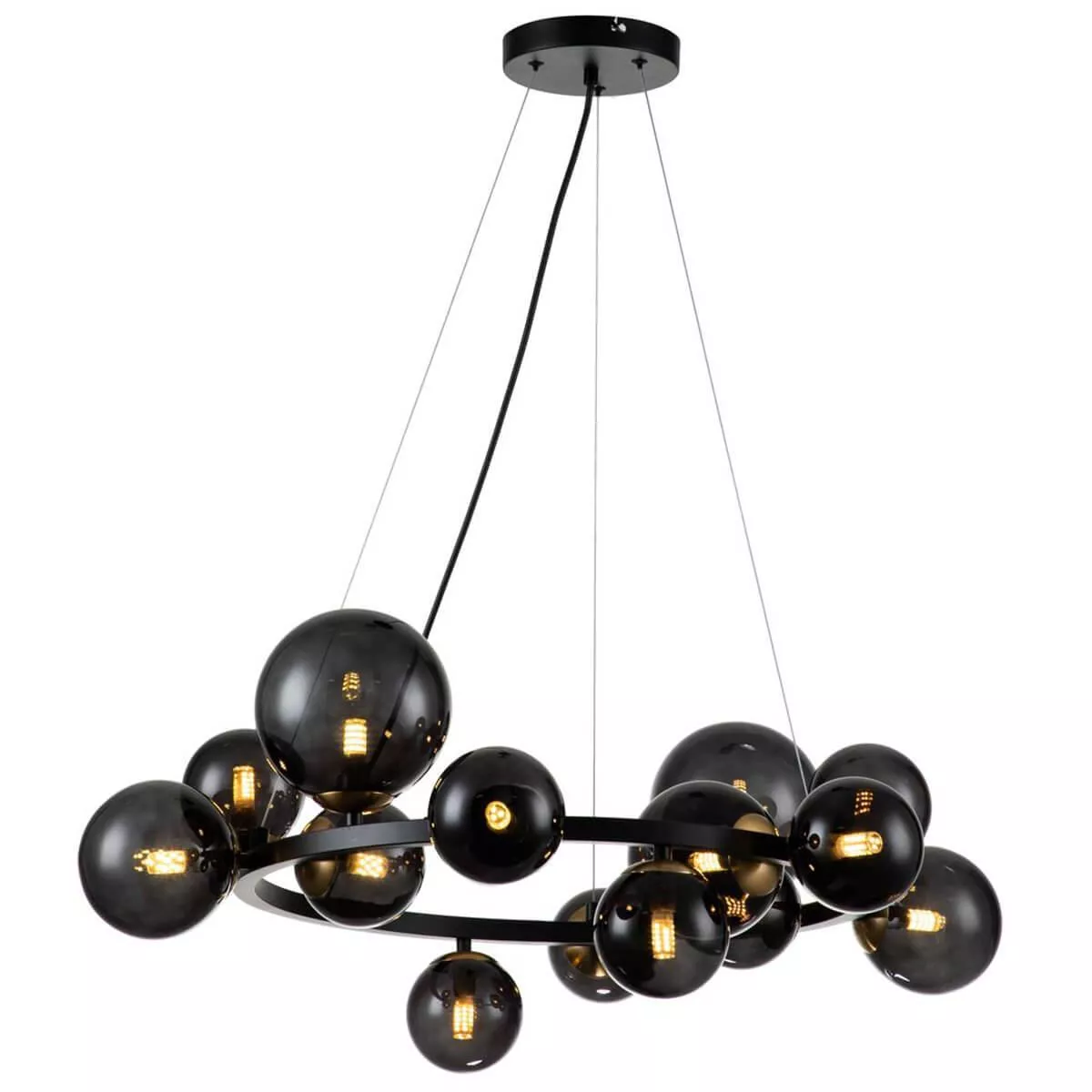 

Подвесная люстра Indigo Molecola 11018/14P Black V000194