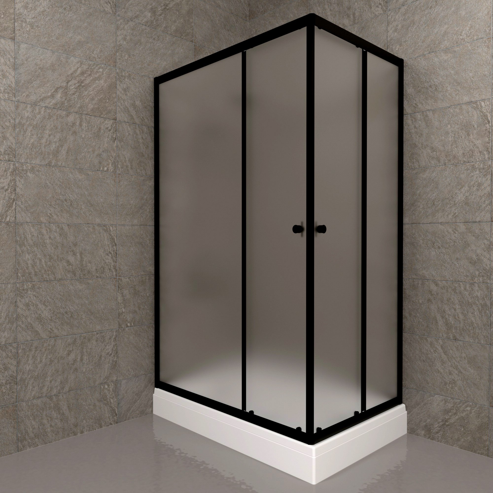 

Душевой уголок Triton Вента БВ Щ0000064630 120х80 см с поддоном, профиль черный матовый, стекло матовое