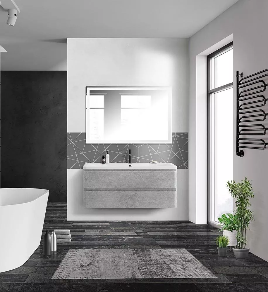 

Комплект мебели BelBagno Albano 120 серый