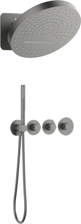 

Душевой комплект Timo Saona с термостатом SX-2329/18SM черное золото