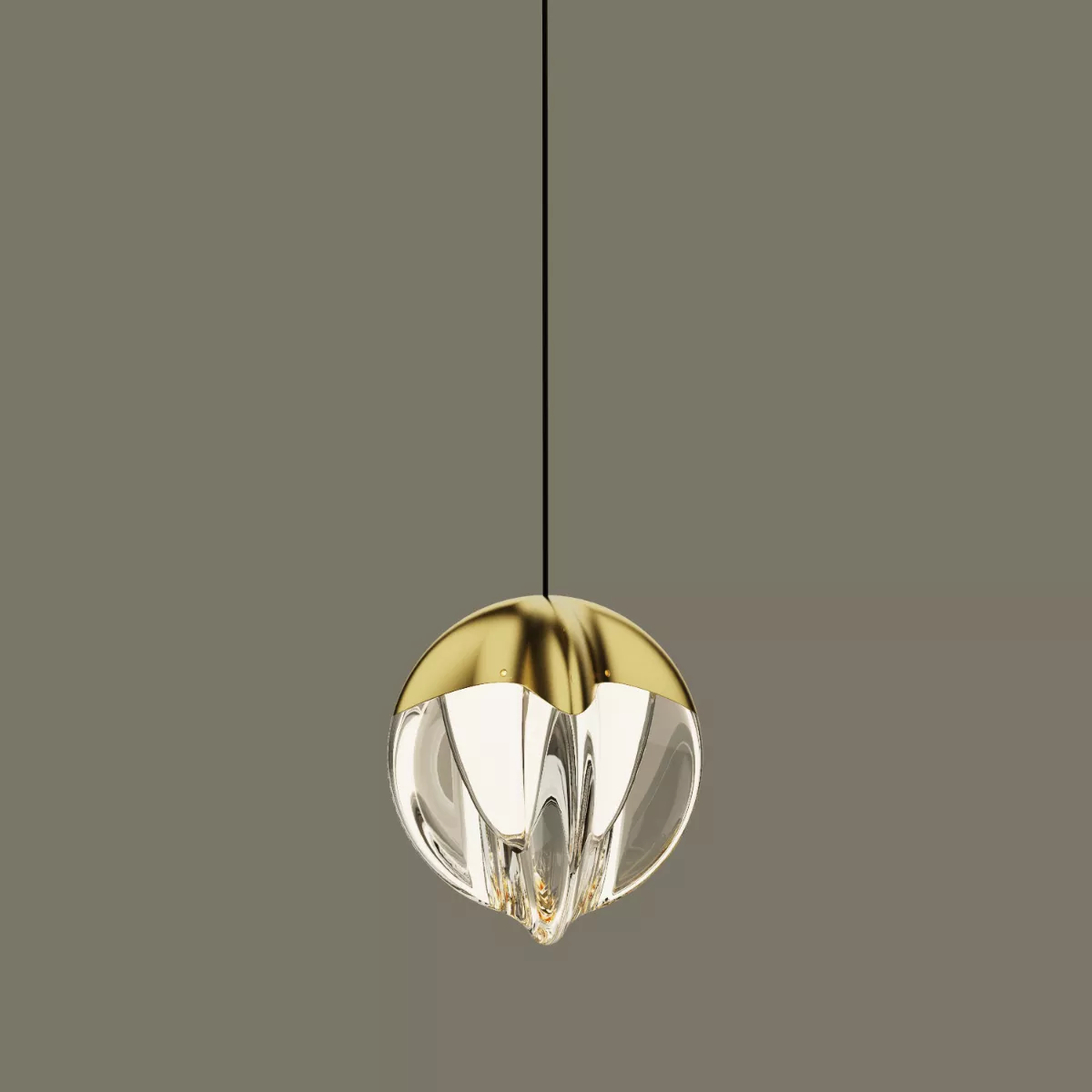 

Подвесной светильник Delight Collection MD24001033-1A gold/clear