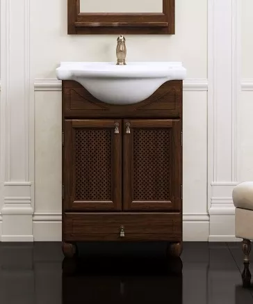 

Тумба для комплекта Opadiris Тибет 50 нагал со стеклом, Орех антикварный