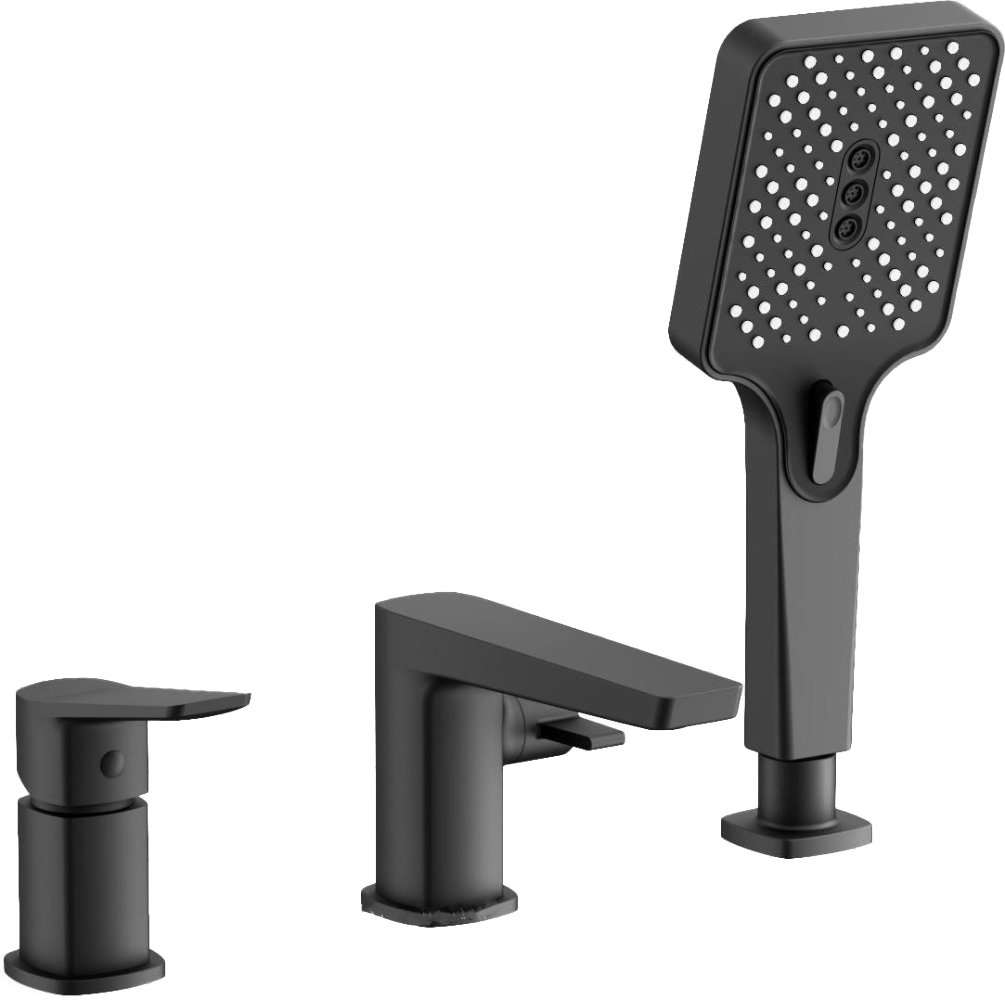 

Смеситель на борт ванны BELZ B715 B66715-7 черный