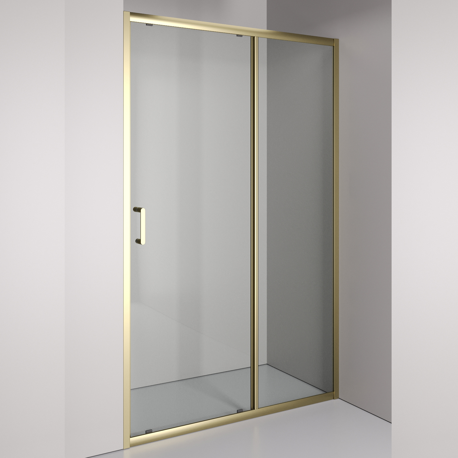 

Душевая дверь в нишу Orange E02 120TGY 120х190, профиль матовое золото